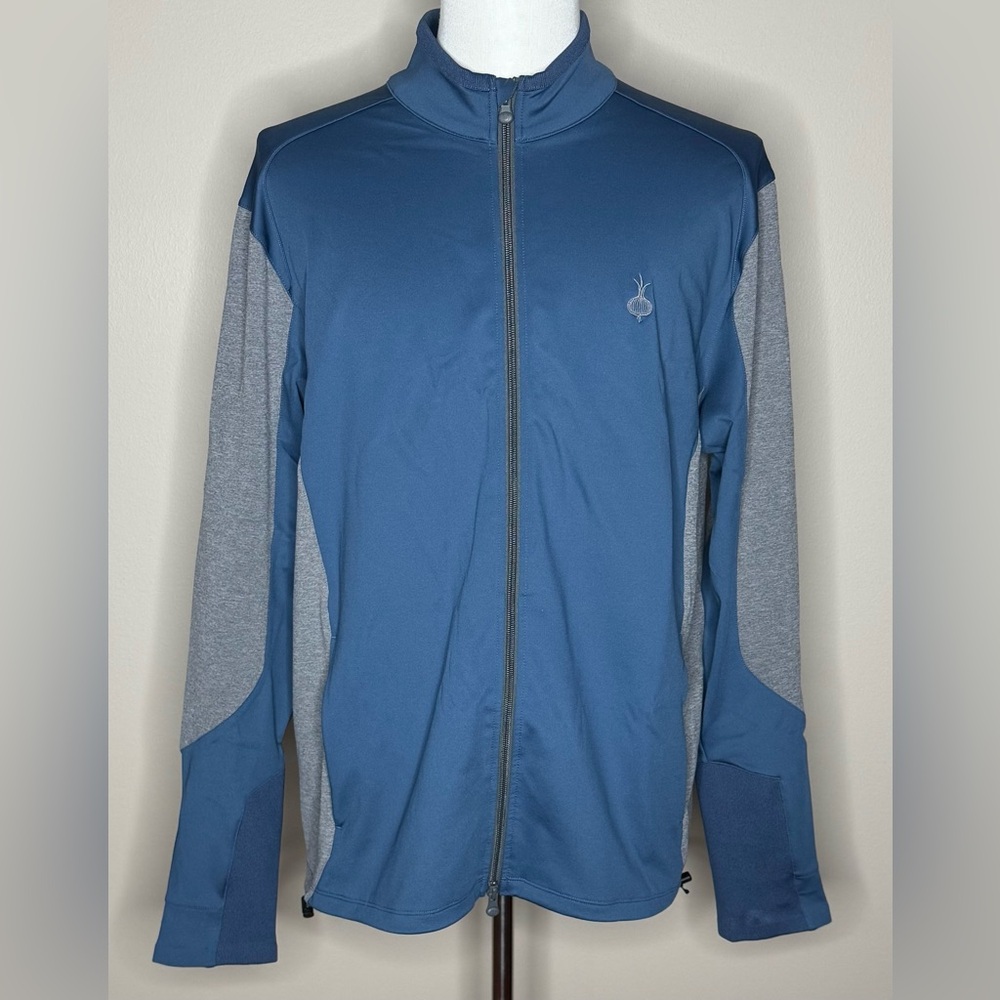 Greyson Ohoopee Match Club mens full zip jacket blue and gray size XL.